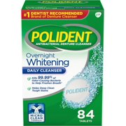 Polident Overnight Whitening Denture Cleanser-78 ct