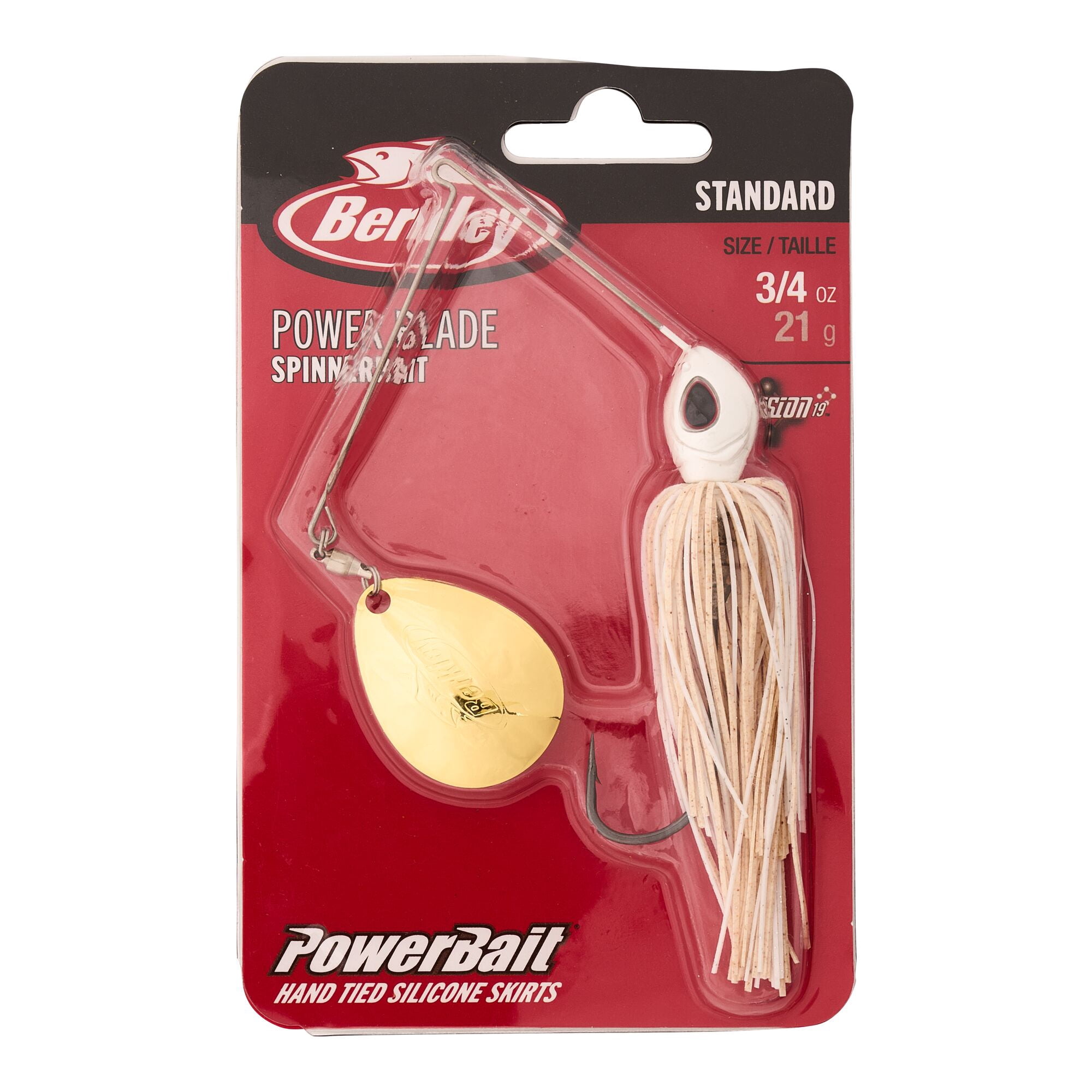 Berkley Power® Blade Standard, Spinnerbaits, White/Gold (1 Count)