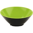 thumbnail image 2 of G.E.T. Brasilia 24 oz Green Melamine Cascading Bowl - 9 1/4"Dia x 4 3/4"H #B-792-G/BK, 2 of 4