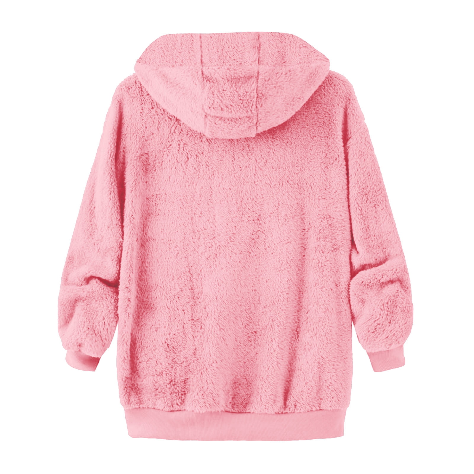 FNFHFY Womens Zip Up Sherpa Hoodies Comfy Soft Plus Size Hoodie Cozy Drawstring Solid Hooded Sweatshirts Fall Winter Thermal Warm Jackets
