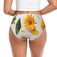thumbnail image 3 of Womens Underwear Sunny Yellow SunFlower Cuteness No Show Seamless Underwear for Women, Soft Stretch Women's Panties, Hipster Ladies Panties Bikini Underwear Briefs, 3 of 6
