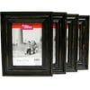 Better Homes & Gardens Distressed Black Wood 5''x7'' Picture Frames, Set of 4