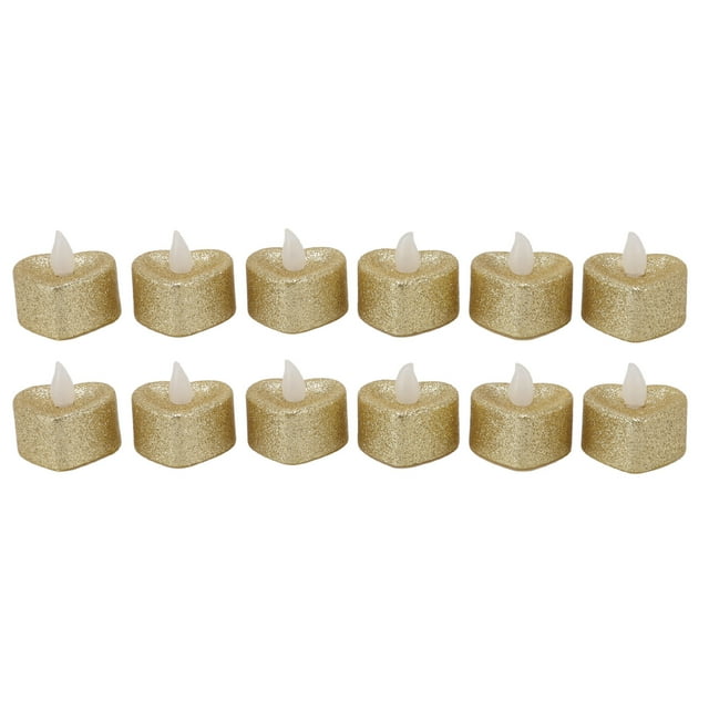 Bougie LED, 12 Pcs Bougies LED Sans Fumée Alimentées par Batterie pour Noël