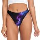 thumbnail image 1 of Balery Purple And Blue Nebula Tangas de Algodón para Mujer con Estampado – Ropa Interior Sexy, Transpirable, G-string-X-Small, 1 of 6