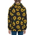thumbnail image 6 of Picia Sunflowers for Boys Fashion Full-zip Hoodies & Sweatshirts with Kangaroo Pocket,Zip-up Hooded Sweatshirt for Kid, Moisture Wicking & Breathable-Small, 6 of 6