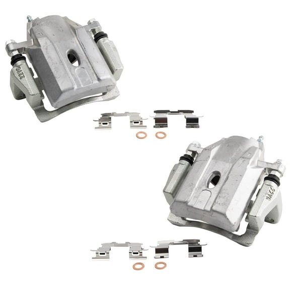 TRQ Front Brake Caliper Set Compatible with 2004-2009 Toyota Prius
