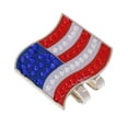 thumbnail image 1 of Clip para gorra de golf con patrones variados y marcador de pelota de golf desmontable - Ligero Bandera de Estados Unidos, 1 of 5