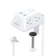 thumbnail image 1 of Regleta con abrazadera de escritorio, protector contra sobretensiones con 5 salidas de CA, 2 USB A, 1 USB C, 1 of 5
