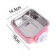 thumbnail image 2 of Cuenco para perros de caja, cuenco de agua para comida colgante extraíble de acero inoxidable, cuencos para jaula de mascotas con soporte de perno MFZFUKR CPB-DE-SSW2153-1, 2 of 5