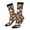 2 Black-1, variant on Milk Tea Print Adult Socks for Men & Women,Calf Socks, Ankle Socks,Boots Socks,Breathable Casual Sock,Unisex Crew Socks