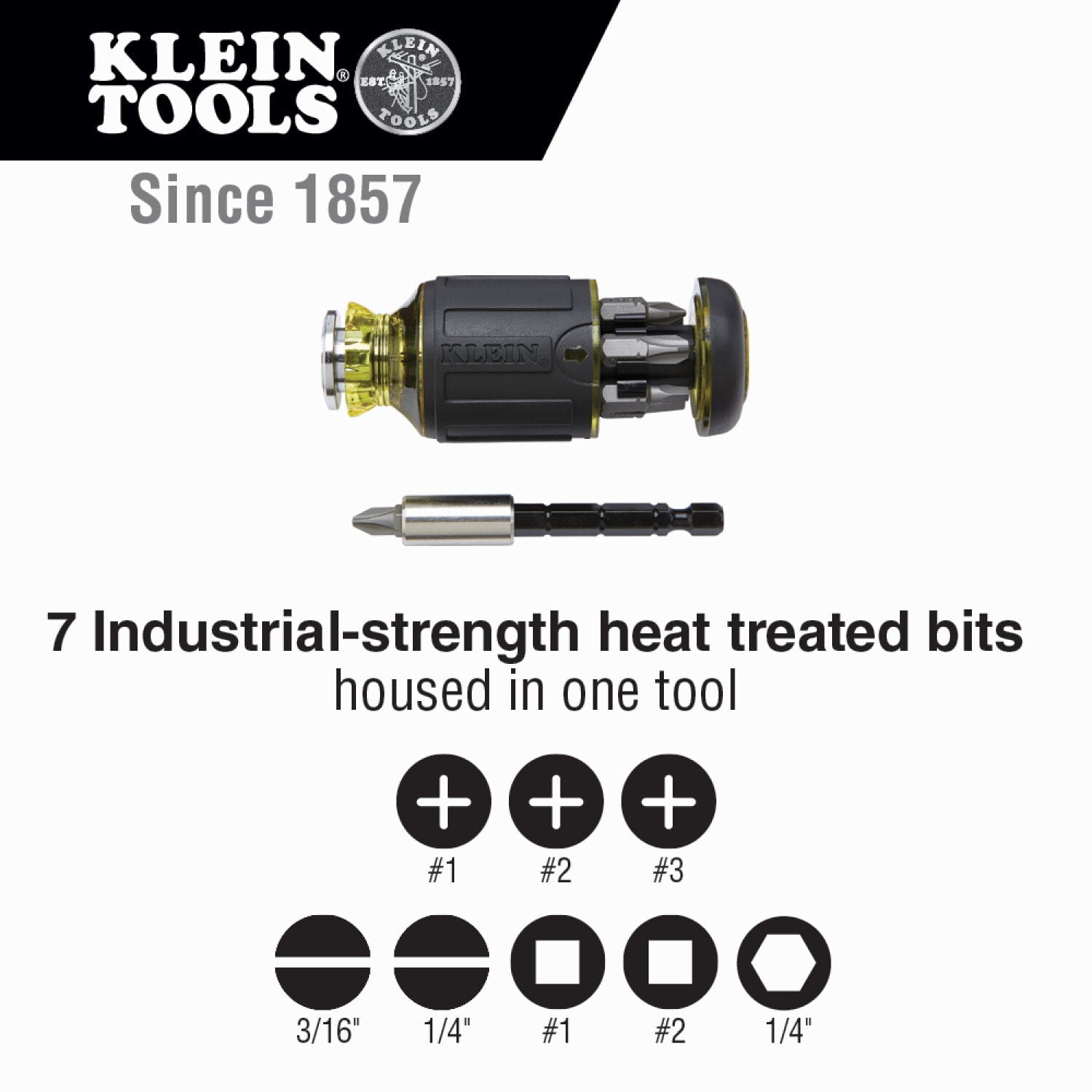 Klein Tools 85515HD Flip Socket, Mini Ratchet and Multi-Bit Driver Set