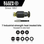 Klein Tools 85515HD Flip Socket, Mini Ratchet and Multi-Bit Driver Set