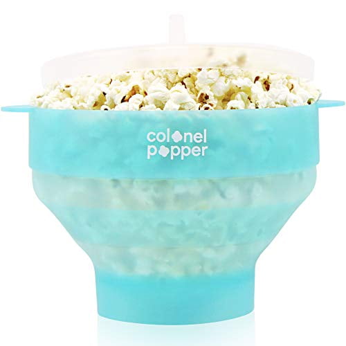 Colonel Popper Healthy Microwave Popcorn Maker Silicone Collapsible