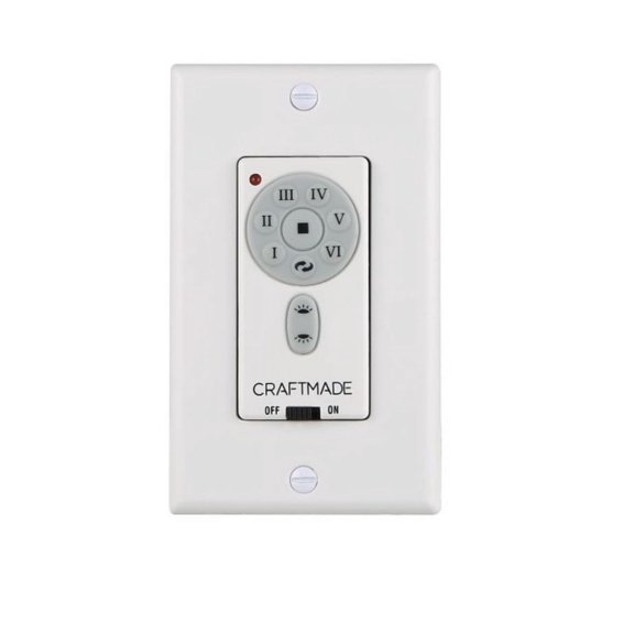 Craftmade WIDC-WALL 6-Speed Universal Wi-Fi Wall Control - Black