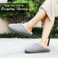 thumbnail image 5 of LongBay Women's Chenille Knit Slippers Comfort Memory Foam Slip on House Shoes Indoor Outdoor, 5 of 7