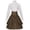 Brown, variant on Elegant Gown Shirt Dress for Ruffled Gothic Long Sleeve Cosplay Ensemble