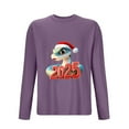 thumbnail image 2 of Blusas y camisas de manga larga con cuello redondo para hombre, deportivas, fitness, hogar, pijamas navideños estampados, camiseta de manga larga con cuello redondo, blusa de poliéster para hombre, 2 of 3