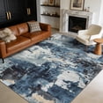 thumbnail image 2 of Hasoo 8' x 10' Washable Indoor Bedroom Carpet Modern Abstract Area Rug for Living Room Dining Room, Gray, 2 of 6