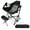 Black, variant on Gymax Hammock Camping Chair w/ Retractable Footrest & Carrying Bag for Camping Picnic Navy