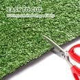 thumbnail image 5 of Daluvenix Artificial 7x15ft Turf Grass Lawn Rug, Realistic 0.4" Synthetic Grass Mat with Drainage Holes, Indoor Outdoor Fake Grass for Pets & Kids, 5 of 7