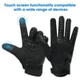 thumbnail image 5 of Savior Heat Full-Finger Bike Gloves Outdoor Breathable Anti-Skid Shock Workout Gloves for Men&Women Cycling Fishing Clambing Accessories,Black, 5 of 9