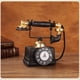 thumbnail image 4 of Cateissary Modelo de teléfono vintage de resina, montado en la pared del hogar, para teléfono decorativo de resina para hotel en casa y Decoración del hogar negro, 4 of 6