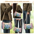 thumbnail image 4 of FORMRS Womens Shoulder Bag with Chain Strap Clutch Purse Cute Tote Handbag, Pink Seaside Boat, 4 of 7