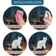 thumbnail image 4 of 28 pegatinas de arcoíris para ventana, diseño de gato, para vidrio, mariposa, vinilo decorativo, anticolisión, no adhesivas, 83 x 33 cm, 4 of 8