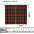thumbnail image 2 of Rustic Xmas Checkered Curtains, Christmas Red Dark Green Plaid Traditional Buffalo Checkered Print Blackout Window Drapes for Farmhouse Kitchen Bedroom Holiday, 84" W X 84" L, 2 of 8