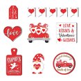 thumbnail image 3 of Valentine Day Tiered Tray Decor Spring Tiered Tray Valentines Day Decorations Set Gnomes Truck Wooden Signs Farmhouse Valentine Day Table Decorations for Home Table Shelf, 3 of 4