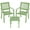 Sauge Green, variant on 3 Piece Patio Bistro Set, Outdoor Steel Furniture Set, Stackable Modern Conversation Sets for Balcony Garden Deck Patio w/2 Chairs 1 Table, Sauge Green