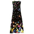 thumbnail image 5 of SMihono Robe Maxi Bohème d'Été pour Femmes Grande Taille Robe d'Été Sans Manches Col en V Robe de Plage Longue Robe de Plage, 5 of 5
