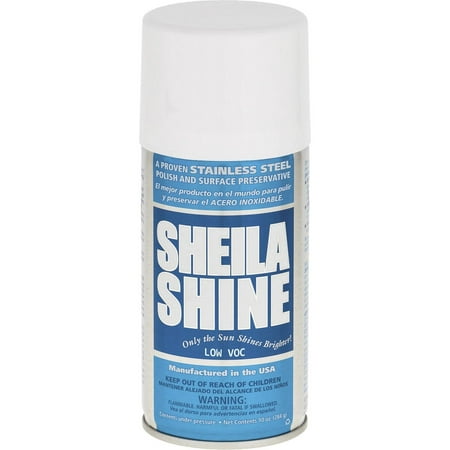 

Sheila Shine Stainless Steel Polish Aerosol 10 fl oz (0.3 quart) 12 / Carton White