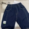 thumbnail image 5 of Boys Denim Shorts Slim Fit Loose Elastic Waist Summer Trousers Short Boys Summer Clothes Toddler Shorts for Boys 4-6 Years, 5 of 5