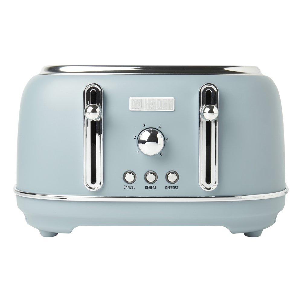 Haden Highclere 4 Slice Retro Vintage Wide Slot Toaster for Kitchen