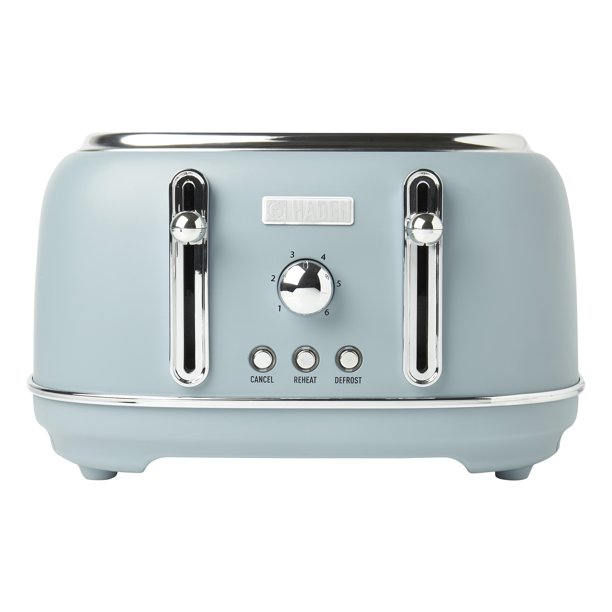 Haden Highclere 4 Slice Retro Vintage Wide Slot Toaster for Kitchen