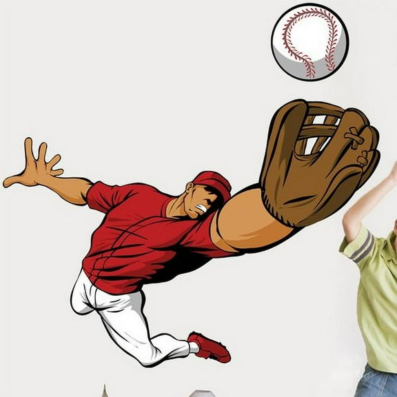 Wallhogs Winn Fly Ball Cutout Wall Decal