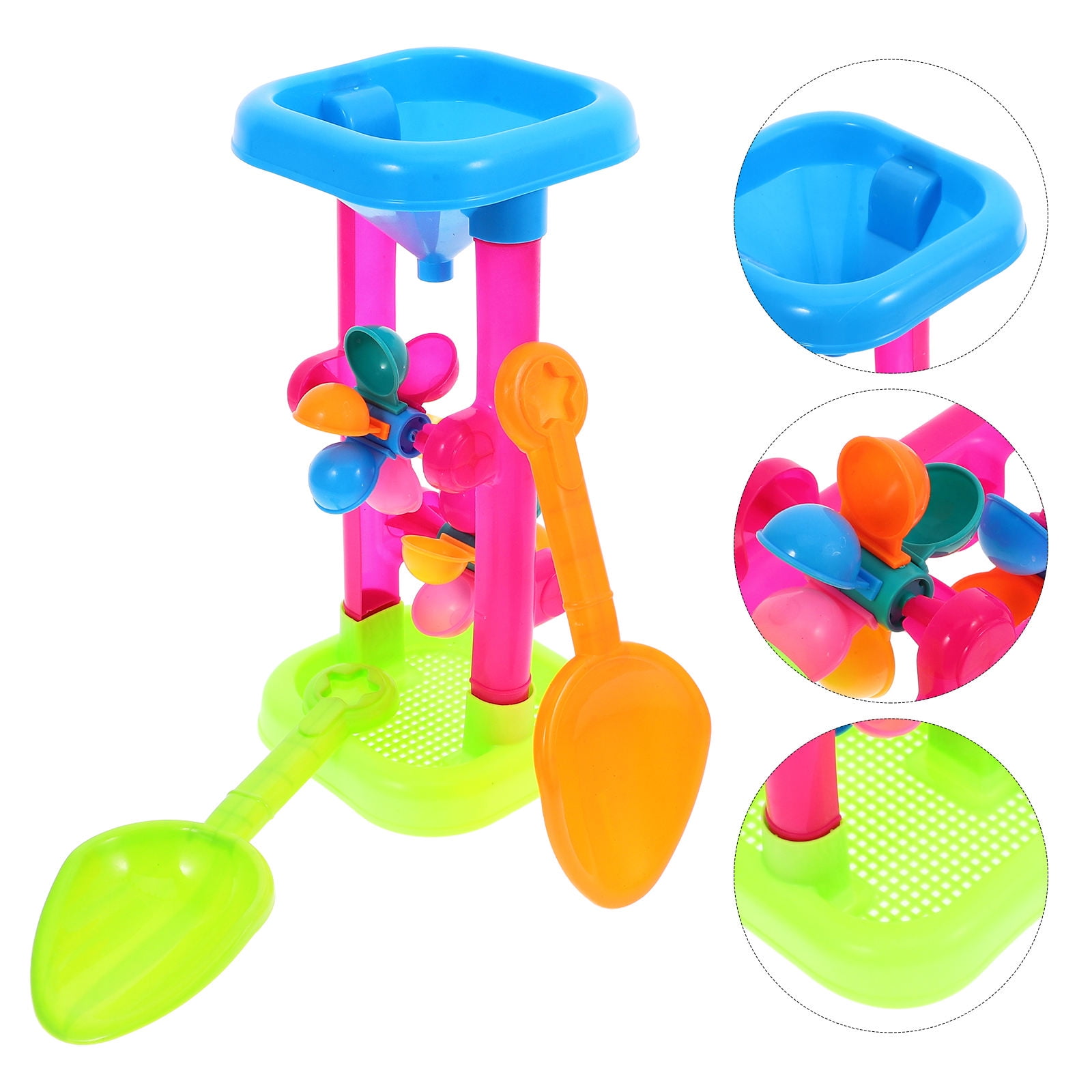 Small World Toys Sand and Water Catch of the Day (b/o) by Small 並行輸入品 Small World Toys Sand \u0026 Water - Single Sand Wheel (Colors Vary