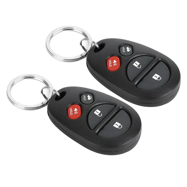 Keyless Entry Car Alarm System, Universal Car Anti Theft System 4 Buttons Keyless Entry System Central Locking Kit Black
