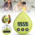 thumbnail image 2 of 1Pcs Countdown Timer, Digital Kitchen Timer with Suction Cup & Magnet for Cooking Baking Studying, Loud Alarm & Easy Read Display (Yellow), 3X3In, 2 of 9