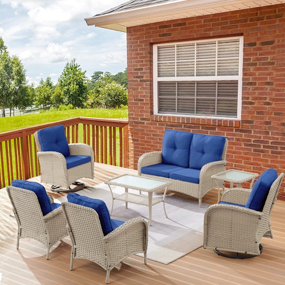 POCASSY 6 - Person Seating Group with Cushions