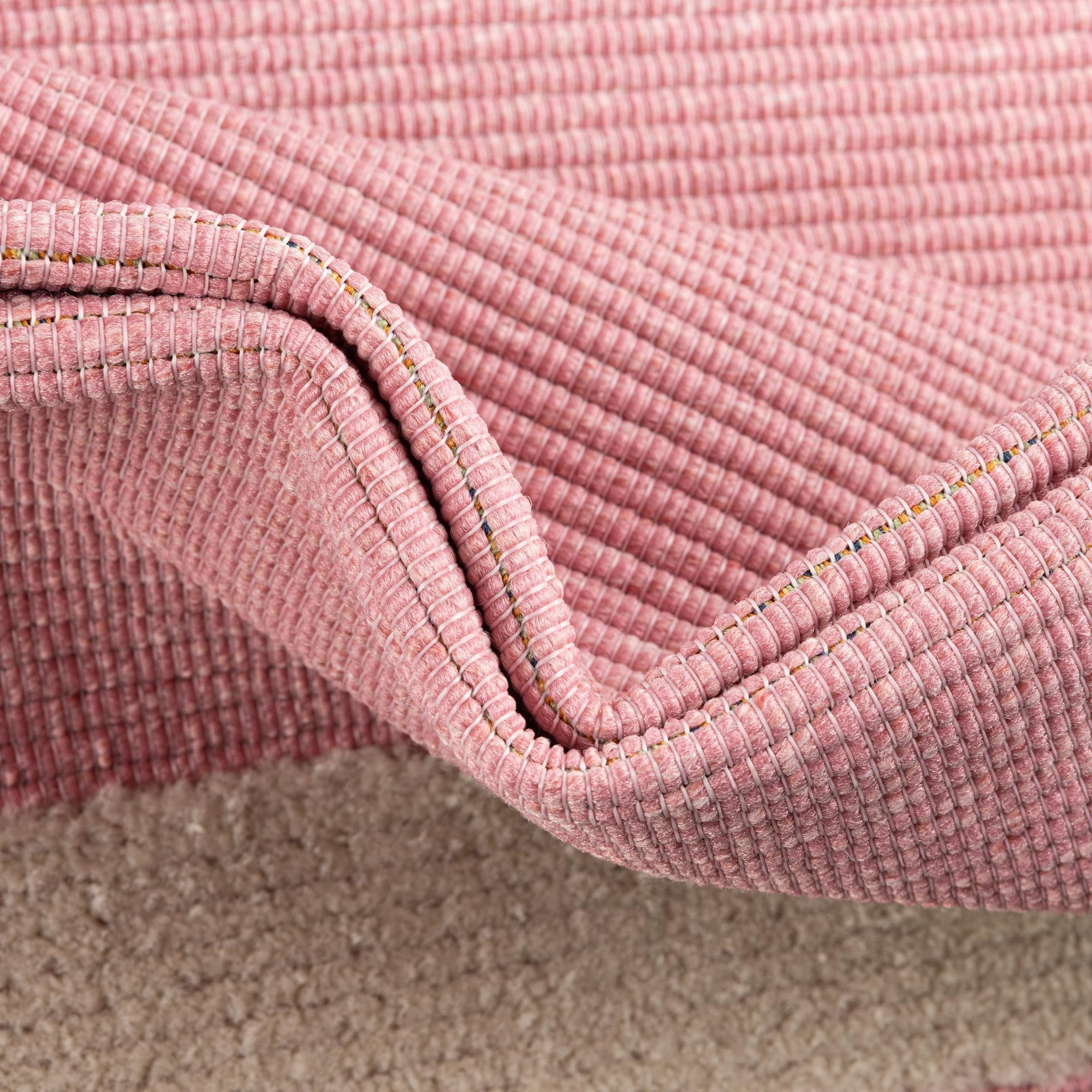Unique Loom Aruba Outdoor Collection Area Rug - Tanki (7' 10" x 10' Rectangle Pink/Ivory)
