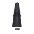thumbnail image 5 of Cateissary Botellas de vino Tapones de silicona Tapas Botella de bebida de champán Tapón de acero inoxidable Forma de cono ergonómico Beber Mostrada Negro Cateissary HA068305-05, 5 of 5