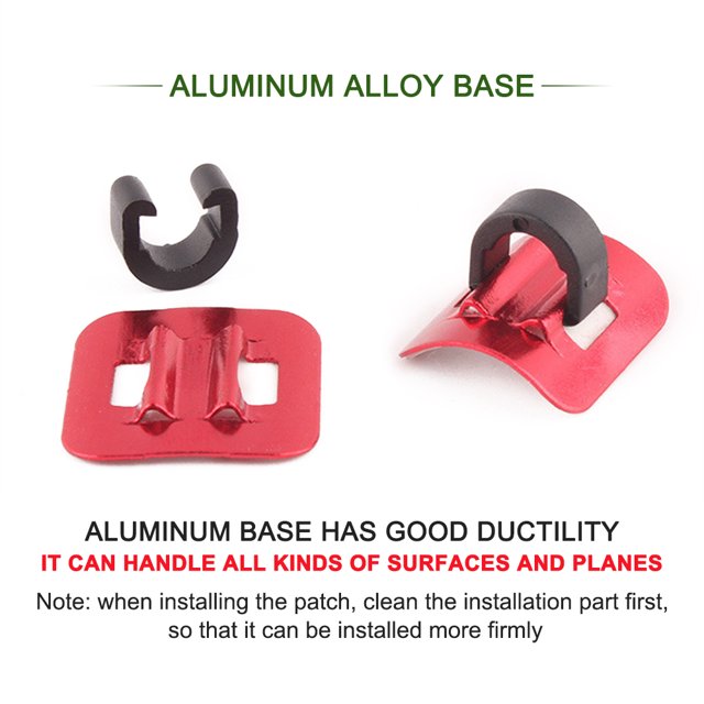 Ciclismo 5 uds bicicleta C hebilla MTB bicicleta línea de freno caso Cable tubo Base fija (rojo) Likrtyny Para estrenar