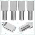 thumbnail image 3 of Raindrops 100pcs Cabinet Pins For Shelves Using Spoon Shape Stainless Steel For Office Use, 3 of 7
