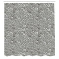 thumbnail image 2 of Ambesonne Vintage Shower Curtain, Floral Swirls of Victorian, 69"Wx84"L, Pale Grey, 2 of 4