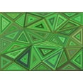 thumbnail image 1 of Ahgly Company Machine Washable Indoor Rectangle Transitional Neon Green Area Rugs, 2' x 4', 1 of 7