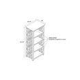 thumbnail image 5 of Linon Whitley Bookcase, Antique White, with 4 Sturdy Shelves, 5 of 5