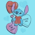 thumbnail image 2 of Girl's Lilo & Stitch Sweet Hearts and Pizza Graphic Cropped T-Shirt Blue X Small, 2 of 3