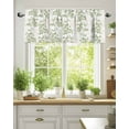thumbnail image 6 of Sage Green Floral Kitchen Valances for Windows Vintage Abstract Botanical Pattern Valance Curtains&nbsp; for Kitchen /Living Room/Bedroom/ Bathroom Decor, 42"x12 " ,Rod Pocket 1 Panel,, 6 of 7
